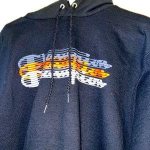 Unisex Large Champion Black/Orange/White Hoodie TB